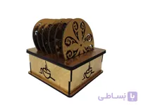 زیرلیوانی مدل ارغوان کد B65 بسته 6 عددی