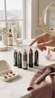 رژ لب جامد ویولت بیوتی مدل Violet Beauty مدل Twin با فرمولاسیون نرم و کرمی،