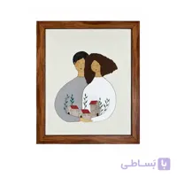 تابلو نقاشی رنگ روغن به سبک مینیمال طرح زوج مدل minimzoj - تعمیر چرم صندلی چرم داشبورد مبل چرم تعمیرات مبلمان ترمیم چرم خودرو داشبورد ماشین