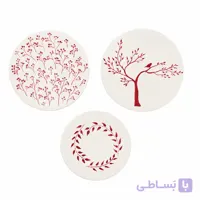 بشقاب دیوارکوب سفالی مدل BD08 مجموعه 3 عددی - تعمیر چرم صندلی چرم داشبورد مبل چرم تعمیرات مبلمان ترمیم چرم خودرو داشبورد ماشین