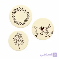 بشقاب دیوارکوب سفالی مدل 044b بسته ۳ عددی - تعمیر چرم صندلی چرم داشبورد مبل چرم تعمیرات مبلمان ترمیم چرم خودرو داشبورد ماشین