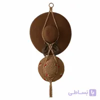 نگهدارنده کلاه مکرومه دیواری دست ساز  مدل mcrK1 - تعمیر چرم صندلی چرم داشبورد مبل چرم تعمیرات مبلمان ترمیم چرم خودرو داشبورد ماشین