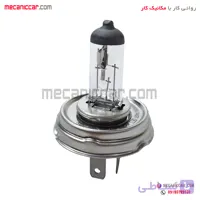 لامپ چراغ جلو گرد وات بالا H4 12V 100/90W یخی پیکان