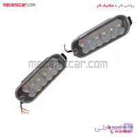 چراغ مه شکن (پرژکتور) و راهنما داخل سپر با لامپ led پراید
