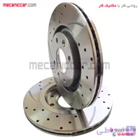 دیسک ترمز چرخ جلو شیاردار هوا خنک پژو ۴۰۵ و پارس و سمند ترمزسازان (2 عدد)