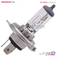 لامپ چراغ جلو سه خار وات پایین پژو 405 و پراید و l90 ال نود H4-12V60/55W