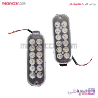 چراغ مه شکن (پرژکتور) و راهنما داخل سپر با لامپ led پراید