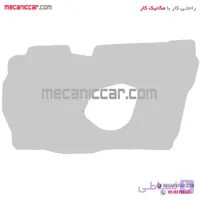 عایق رودری جلو راست پژو 206