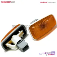 چراغ راهنما پارک بغل گلگیر سفید پراید 132