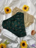 شورت اسلیپ زنانه پنبه سوپر کش کاغذی چاپی ( 12 عددی )
