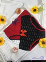 شورت اسلیپ دخترانه پنبه لاکرا چاپی ( 12 عددی )