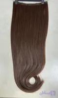 اکستنشن ۵ گیره قهوه ای قرمزی دار ۹۰ س(m4)