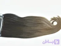اکستنشن ۵ گیره امبره مشکی خرمایی ۹۰ س