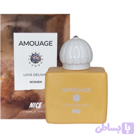 ادکلن ميني 30 میل طرح مارک نايس لاو دیلایت از برند آمواجDELIGHT LOVE AMOUAGE