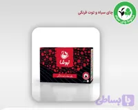 چای سیاه وتوت فرنگی