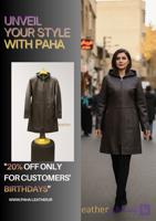 بارانی چرم زنانه