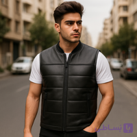 پافر چرم مردانه
