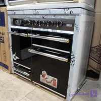 اجاق گاز نما استیل دوکشو دودرب نمادیجیتال
