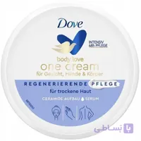 کرم مرطوب کننده 48 ساعته دست و صورت و بدن داو مدل Body Love One Cream حجم 250 میل