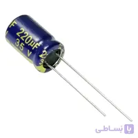 خازن الکترولیتی 16 ولت 470 میکروفاراد JWCO سری HGN با طول عمر 12,000 ساعت