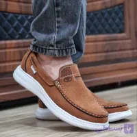 کفش کالج مردانه مدل تویوتا رنگ عسلی