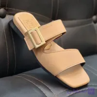 صندل پنجه اردکی زنانه رنگ کرم