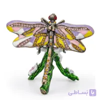 جاجواهری فلزی میناکاری طرح سنجاقک