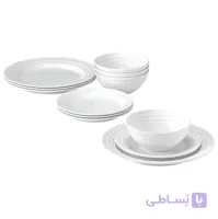 ست 12 پارچه ظروف غذاخوری ایکیا مدل Ikea FAVORISERA 404.586.00