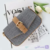 کیف پاسپورتی زنانه جنس کنفی ابعاد 21 در 12 سانتیمتر بند بلند کاربرد روزمره و مجلسی