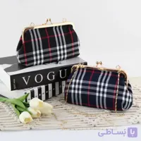 کیف پاسپورتی پارچه ای زنانه با قفل و بند بلند اداری مجلسی
