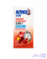 کاندوم کدکس گرم‌کننده و تاخیری انار مدل Warm Challenger 5 in 1 | قیمت و مشخصات
