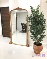 آینه قدی فرانسوی خود رنگ چوب راش۸۰×۱۸۰