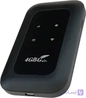 روتر جیبی وای‌فای قابل حمل همه شبکه‌ای، وای‌فای 5G، اتصال پرسرعت 5G، وای‌فای دو بانده، پخش و بازی بی‌سیم و بی‌نقص (مشکی)