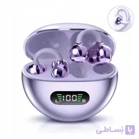 هدفون ورزشی بی‌سیم Q71 داخل گوشی با بیس قوی کلیپسی بنفش