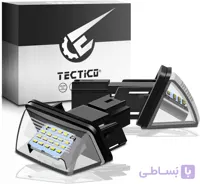 لامپ پلاک عقب LED تکتیکو SMD سفید روشن Canbus برای 206 207 306 307 308 406 407 5008 Partner C3 C4 C5 Berlingo Saxo، 2 لامپ