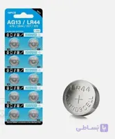 باتری سکه‌ای دکمه‌ای ۱.۵ ولتی AG13 LR44 A76 357 357A LR1154 SR1154 SR44، تعداد ۱۰