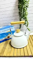 کتری لعابی دسته چوبی وارداتی
