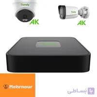 پک ۴ دوربین مداربسته Tiandyدید در شب