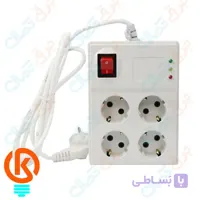 محافظ صوتی و تصویری 4 خانه با کابل 3 متری | برند پارت الکتریک