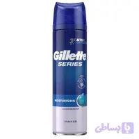 ژل اصلاح ژیلت حاوی آلوورا 200 میلی لیتر مدل Gillette Moisturzingg