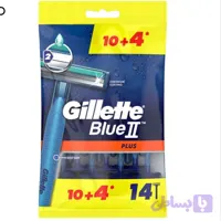 خودتراش 2 تیغ ژیلت اصلی مدل Blue 2 Plus بسته 14 عددی