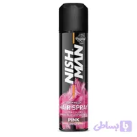 اسپری رنگ مو صورتی نیش من NISHMAN Temporary Hair Colour Spray 150 ml