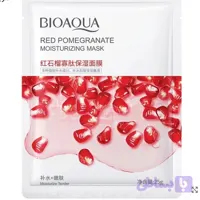 ماسک صورت ورقه ای انار بیوآکوا 25 گرمی Bioaqua Red Pomegranate Moisturizing Mask 25g