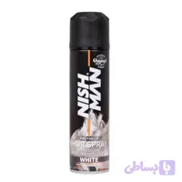 اسپری رنگ مو نیش من (سفید) حجم 150 میلی لیتر - NISHMAN Hair color spray (WHITE) 150 ml