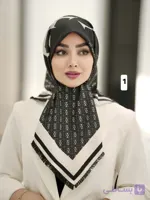 روسری ابریشم توییل قواره کوچک کد ۱۰۸۲