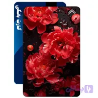 برچسب "استیکر" کارت بانکی مدل گلدار دخترانه کد CAB660-K