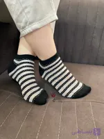 جوراب مچی /شیشه ای راه راه/بسته12تایی