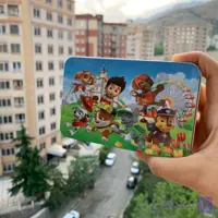 پازل 60 قطعه چوبی با جعبه فلزی طرح سگ نگهبان