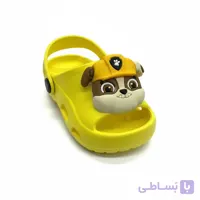 دمپایی تاتی استیکر دار زیتون