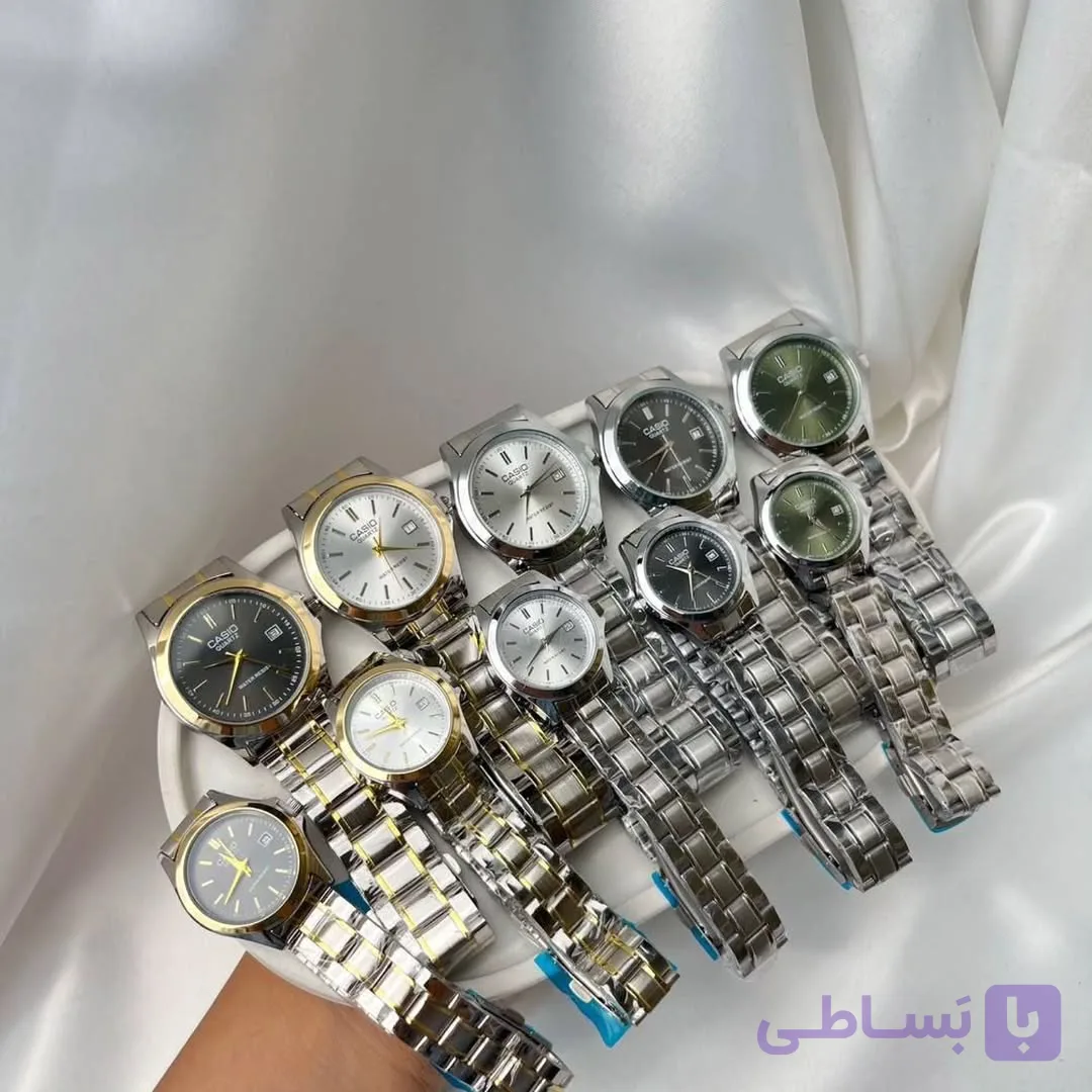 ست ساعت کاسیو کلاسیک رنگ ثابت ضد آب موتور ژاپن